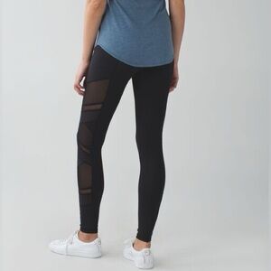 Lululemon Just Breathe Pant Black Mesh